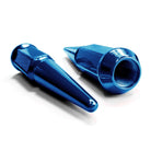 Blue | 9/16 Inch Extended Spike Lug Nuts - Acorn Taper - 50 Caliber Racing - Blue