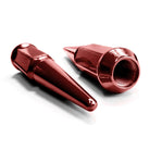 Red | 9/16 Inch Extended Spike Lug Nuts - Acorn Taper - 50 Caliber Racing - Red