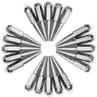 Chrome | 1/2 Inch Extended Spike Lug Nuts - Acorn Taper - 50 Caliber Racing - Pack of 20 For 5 Lug Vehicles - Chrome