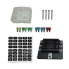 6 Way 12V Circuit Fuse Block - LED Indicators - Ring Terminals | 6 Way 12V Circuit Fuse Block - LED Indicators - Ring Terminals