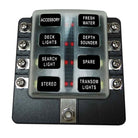 8 Way 12V Circuit Fuse Block - LED Indicators - Ring Terminals | 8 Way 12V Circuit Fuse Block - LED Indicators - Ring Terminals