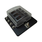 8 Way 12V Circuit Fuse Block - LED Indicators - Ring Terminals | 8 Way 12V Circuit Fuse Block - LED Indicators - Ring Terminals