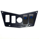 4 Hole Dash Switch Panel RZR 570 800 XP900 | CNC Billet Aluminum 4 Hole Dash Panel for RZR 570 800 & XP900 - Stealth Black Combo with 2 Switches 	