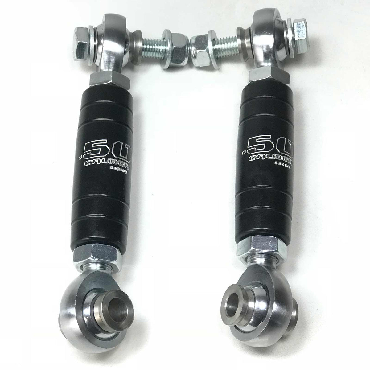 Black | 50 Caliber Racing CNC Billet Rear Sway Bar End Link Kit Can-Am X3 - Made in USA - Raw (no finish)