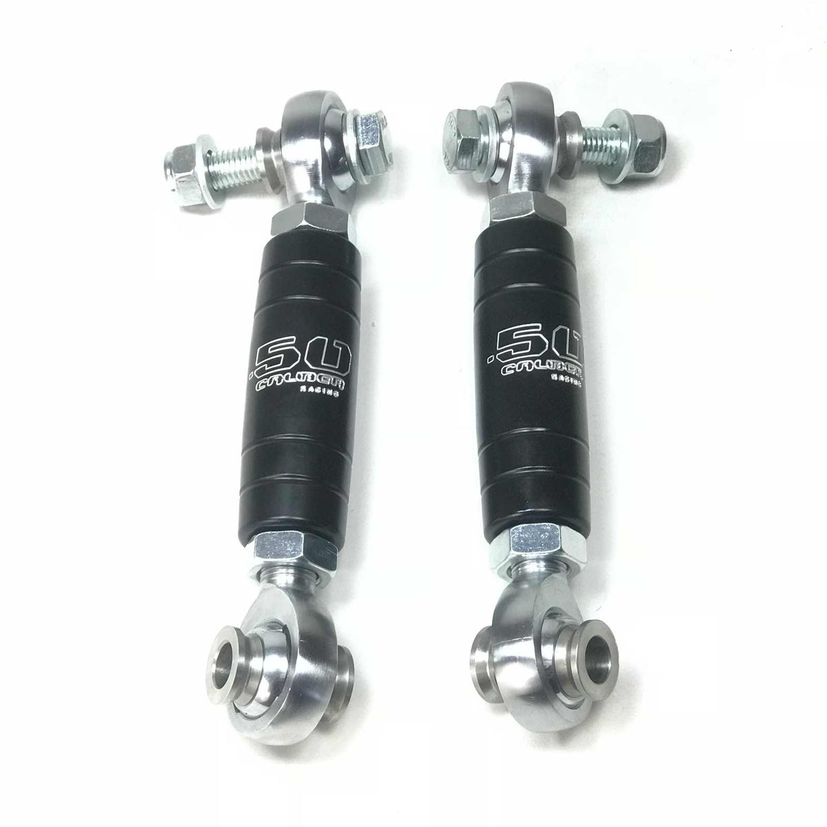 Billet Sway Bar End Links for Can-Am X3 | 50 Caliber Racing CNC Billet Rear Sway Bar End Link Kit Can-Am X3 - Made in USA - Black Powdercoat