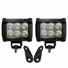  | 50 Caliber Racing A-Pillar Pod Light Mount Brackets for Polaris RZR 170 Combo with 3" Pod lights