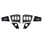 Black | 6 Pc CNC Billet Aluminum Dash panel - Polaris 1st Gen 4.3" GPS equipped RZR XP 1000, S 900 Turbo Stealth Black	