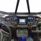 Black | 6 Pc CNC Billet Aluminum Dash panel - Polaris 1st Gen 4.3" GPS equipped RZR XP 1000, S 900 Turbo Stealth Black	