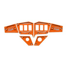 Orange | 6 Pc CNC Billet Aluminum Dash panel - Polaris 1st Gen 4.3" GPS equipped RZR XP 1000, S 900 Turbo Orange Madness	