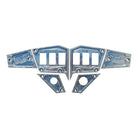 Raw Silver | 6 Pc CNC Billet Aluminum Dash panel - Polaris 1st Gen 4.3" GPS equipped RZR XP 1000, S 900 Turbo Raw Silver	