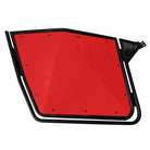 Red | 50 Caliber Racing RZR Doors with Slam Latches - Aluminum Panels on Black Frame