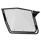 White | 50 Caliber Racing RZR Doors with Slam Latches - Aluminum Panels on Black Frame