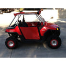 Polaris RZR Full Doors - 570 800 XP900 | 50 Caliber Racing RZR Doors with Slam Latches - Aluminum Panels on Black Frame