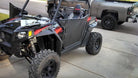 Polaris RZR Full Doors - 570 800 XP900 | 50 Caliber Racing RZR Doors with Slam Latches - Aluminum Panels on Black Frame