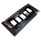 5 Hole Dash Switch Panel RZR 570 800 XP900 | 50 Caliber Racing Billet Aluminum 5 Switch Hole Dash Panel - Adds 3 Rocker Switch Mounting Locations - Black Powdercoat