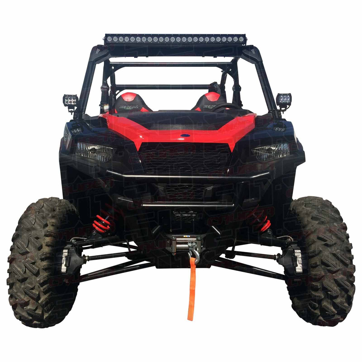 Polaris General LED Light Bar Brackets | Polaris General LED Light Bar Bracket Combo with 40 Inch Elite Series Light Bar Included