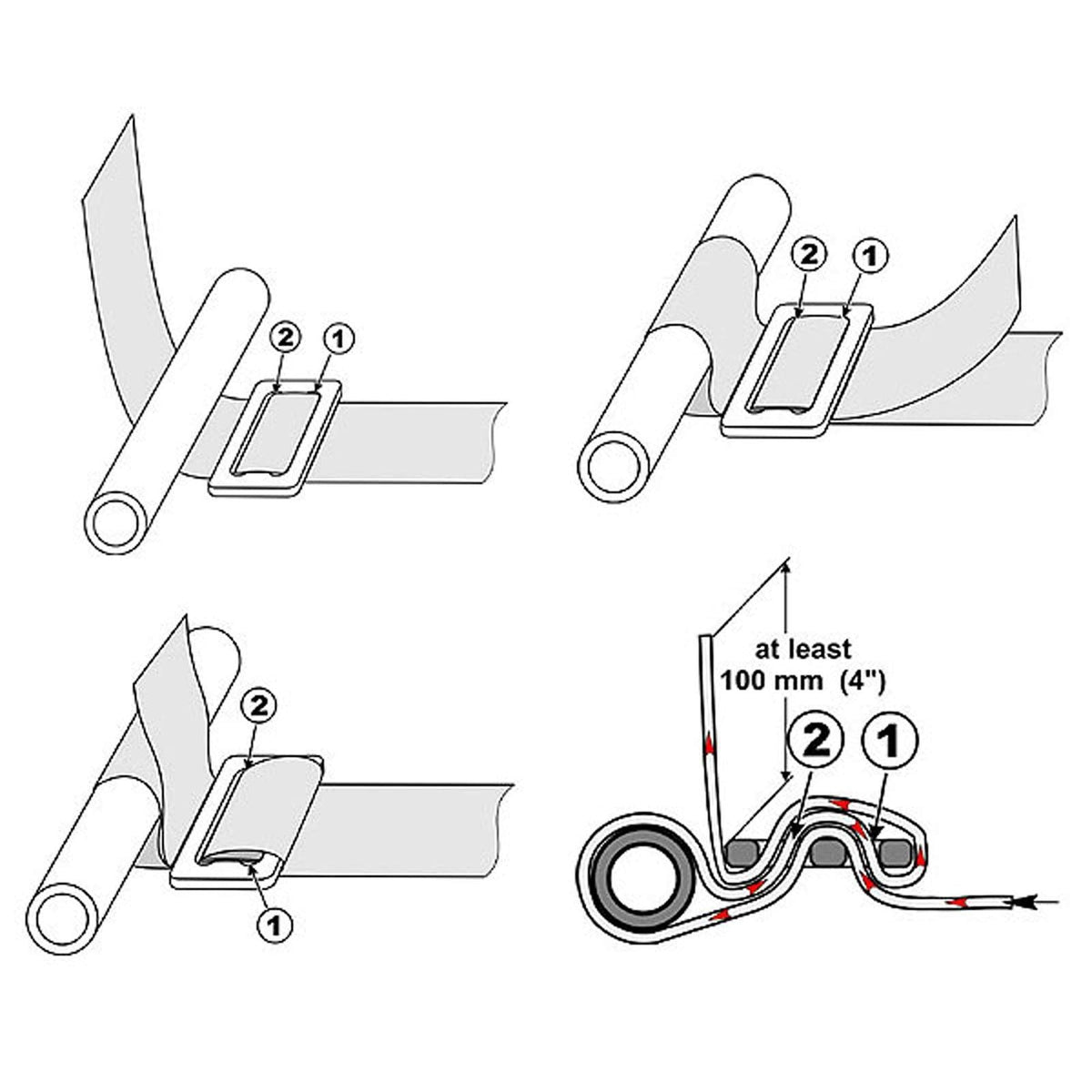 50 Caliber Racing 4 Point UTV Harness - Upper Strap Installation