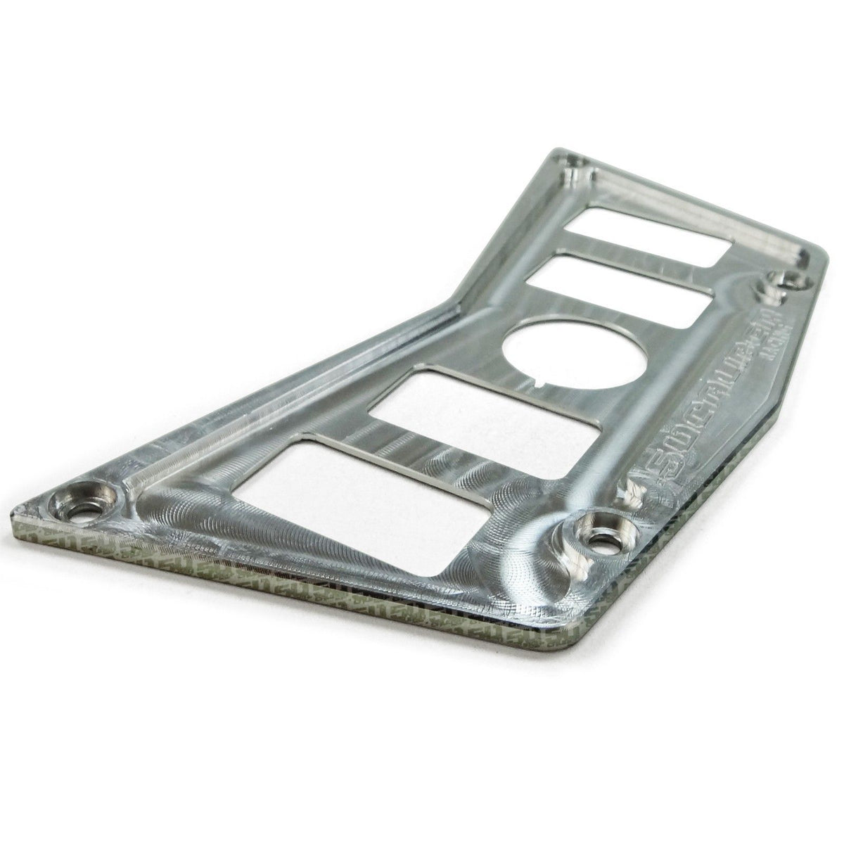 4 Hole Dash Switch Panel RZR 570 800 XP900 | CNC Billet Aluminum 4 Hole Dash Panel for RZR 570 800 & XP900 - Raw Silver
