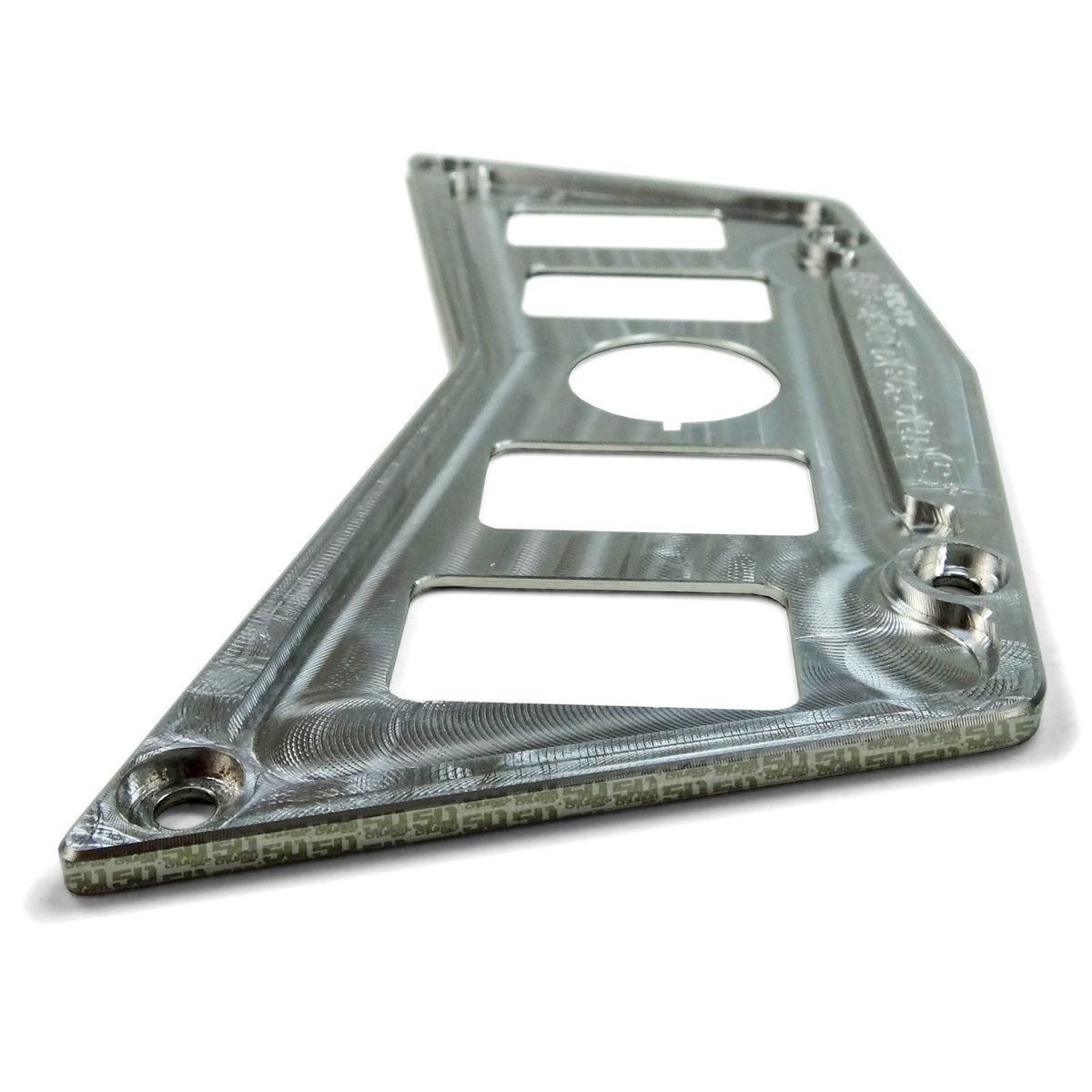 4 Hole Dash Switch Panel RZR 570 800 XP900 | CNC Billet Aluminum 4 Hole Dash Panel for RZR 570 800 & XP900 - Raw Silver