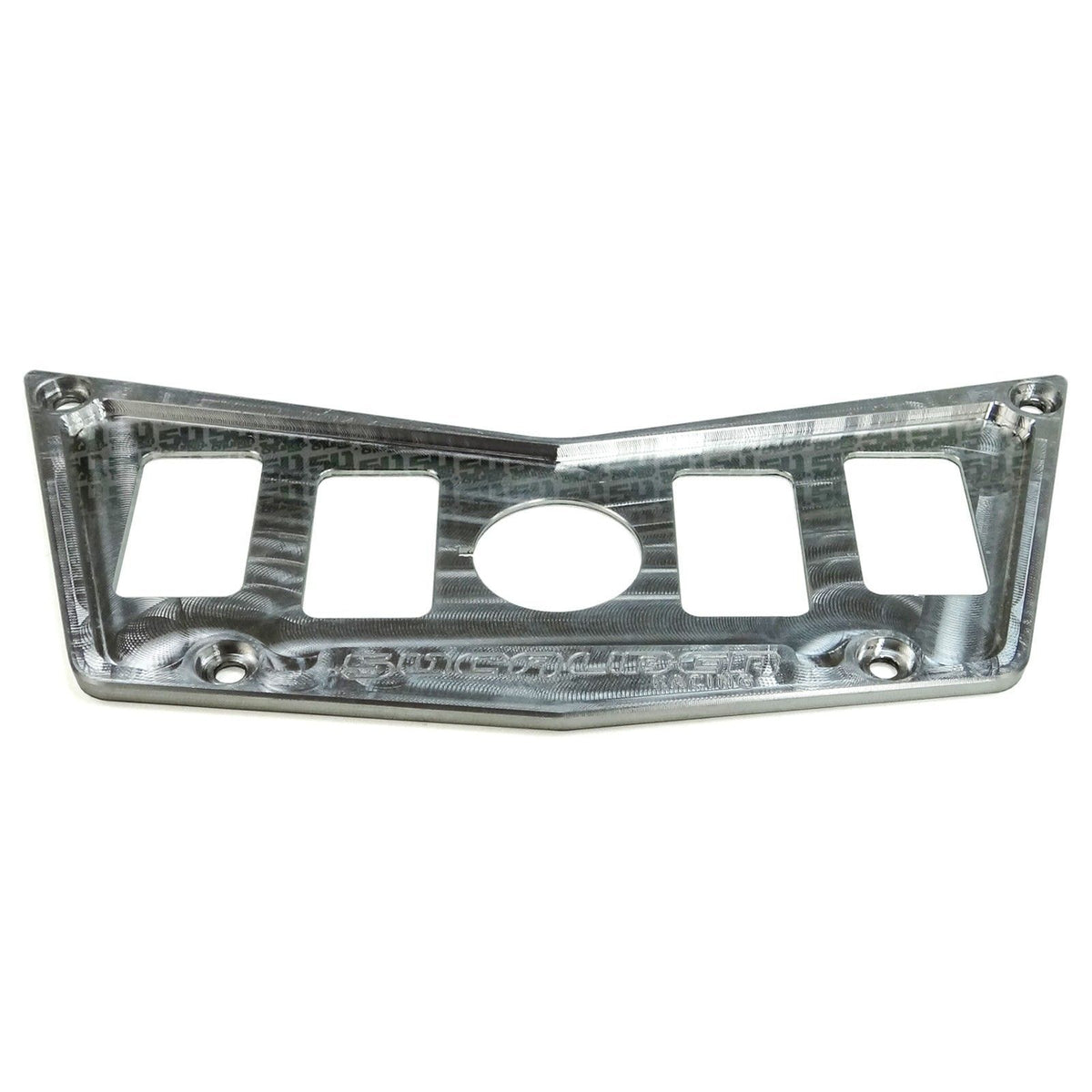 4 Hole Dash Switch Panel RZR 570 800 XP900 | CNC Billet Aluminum 4 Hole Dash Panel for RZR 570 800 & XP900 - Raw Silver