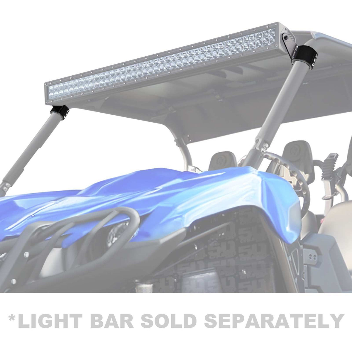 Yamaha Viking A Pillar Brackets for 50" LED Light Bar | 50 Caliber Racing LED Light Bar Mounting Brackets for Yamaha Viking UTVs