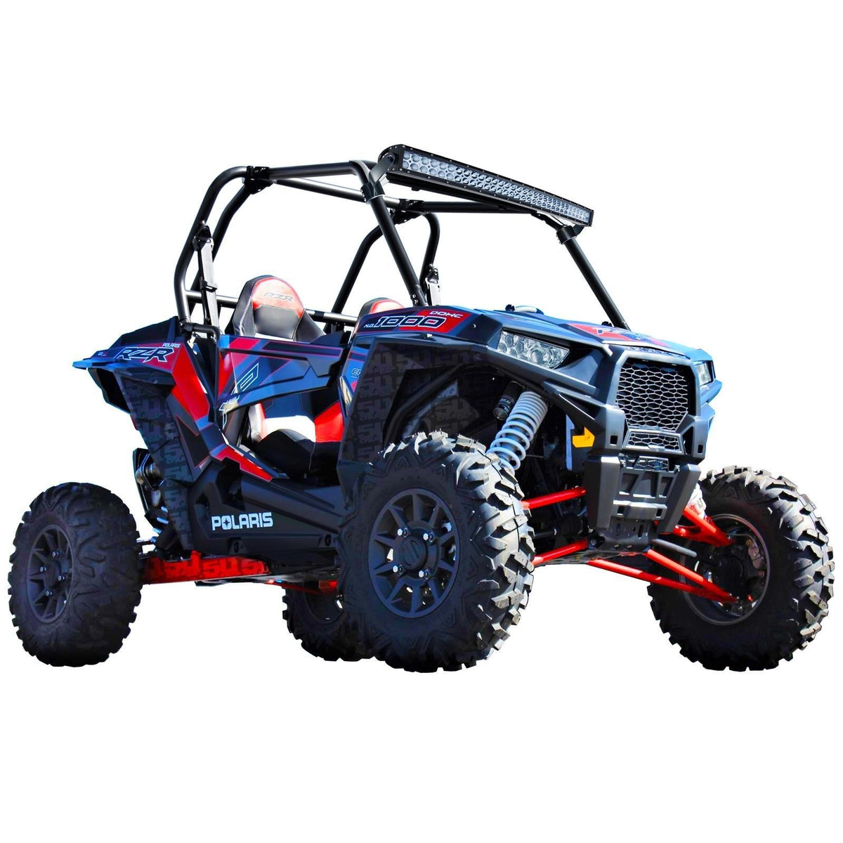 LED Light Bar Brackets for Pro Armor Aftermarket XP1000 Cage | 40" Curved Light Bar Mounting Brackets - Fit Pro Armor Roll Cage Equipped RZR XP1000 and S 900