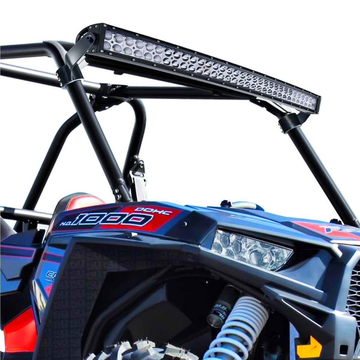 LED Light Bar Brackets for Pro Armor Aftermarket XP1000 Cage | 40" Curved Light Bar Mounting Brackets - Fit Pro Armor Roll Cage Equipped RZR XP1000 and S 900