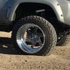 Chrome | 12x1.5mm Extended Spike Lug Nuts - Acorn Taper - 50 Caliber Racing - Chrome Spikes Installed