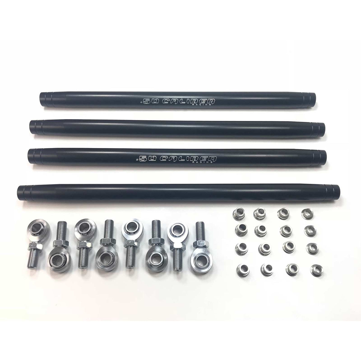 Black | 50 Caliber Racing Heavy Duty Radius Rod Kit for RZR RS1 Black Powdercoat
