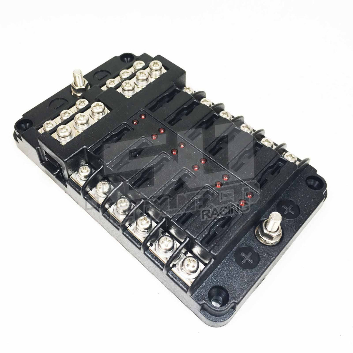 12 Way Fuse Block with Ground - LED Indicators | 12 Way Fuse Block with Ground - LED Indicators