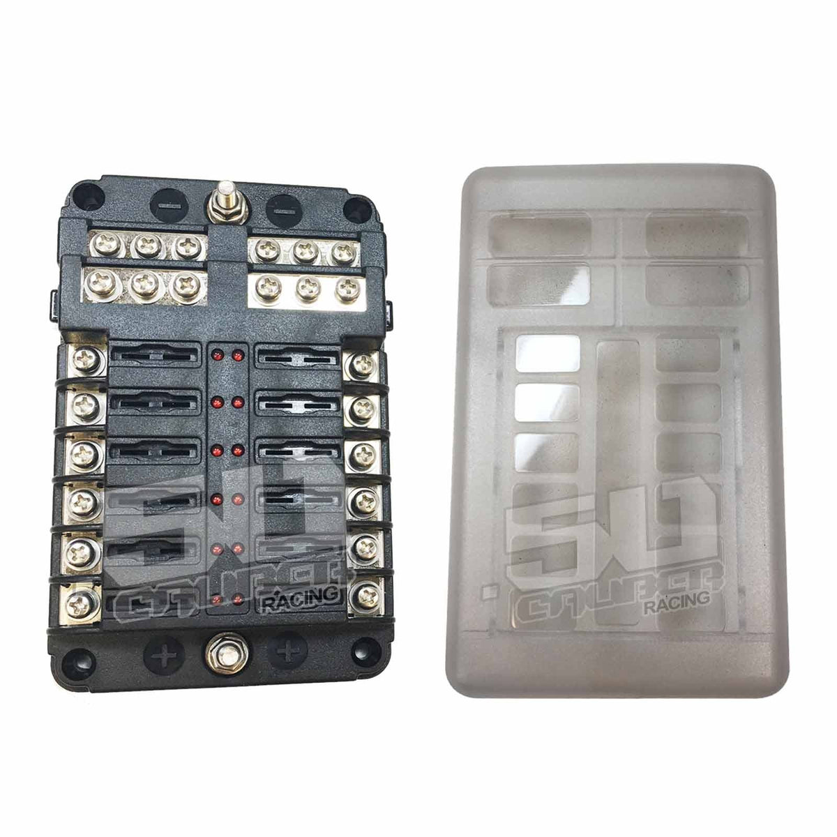 12 Way Fuse Block with Ground - LED Indicators | 12 Way Fuse Block with Ground - LED Indicators
