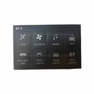 Slim Mount 6 Switch Touch Panel | Custom Labels: GPS, Blower, Music, Winch In/Out, LED light Bar, Roof Lights, Rear Lights, Spot Lights