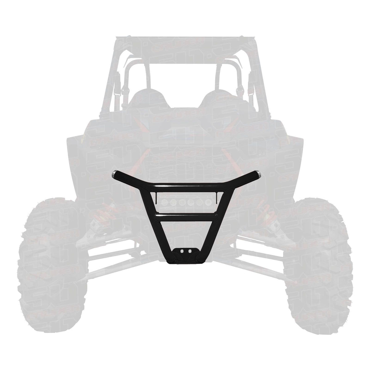 Black | RZR XP1000 Tubular Front Bumper	Black Powdercoat