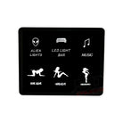 Slim Mount 6 Switch Touch Panel | 6 Switch Slim Surface Mount Touch Switch Panel- Slim profile with custom labels for 12 volt Auto Boat UTV and RV Applications