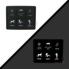 Slim Mount 6 Switch Touch Panel | 6 Switch Slim Surface Mount Touch Switch Panel- Slim profile with custom labels for 12 volt Auto Boat UTV and RV Applications