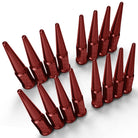 Red | 10x1.25 Extended Spike Lug Nuts - 60 Degree Taper Seat - Fits Polaris UTV and ATVs – Red Finish