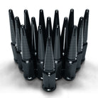 Black | 3/8-24 Extended Spike Lug Nuts - 60 Degree Taper Seat – RZR Ranger Ace Sportsman – Black Finish