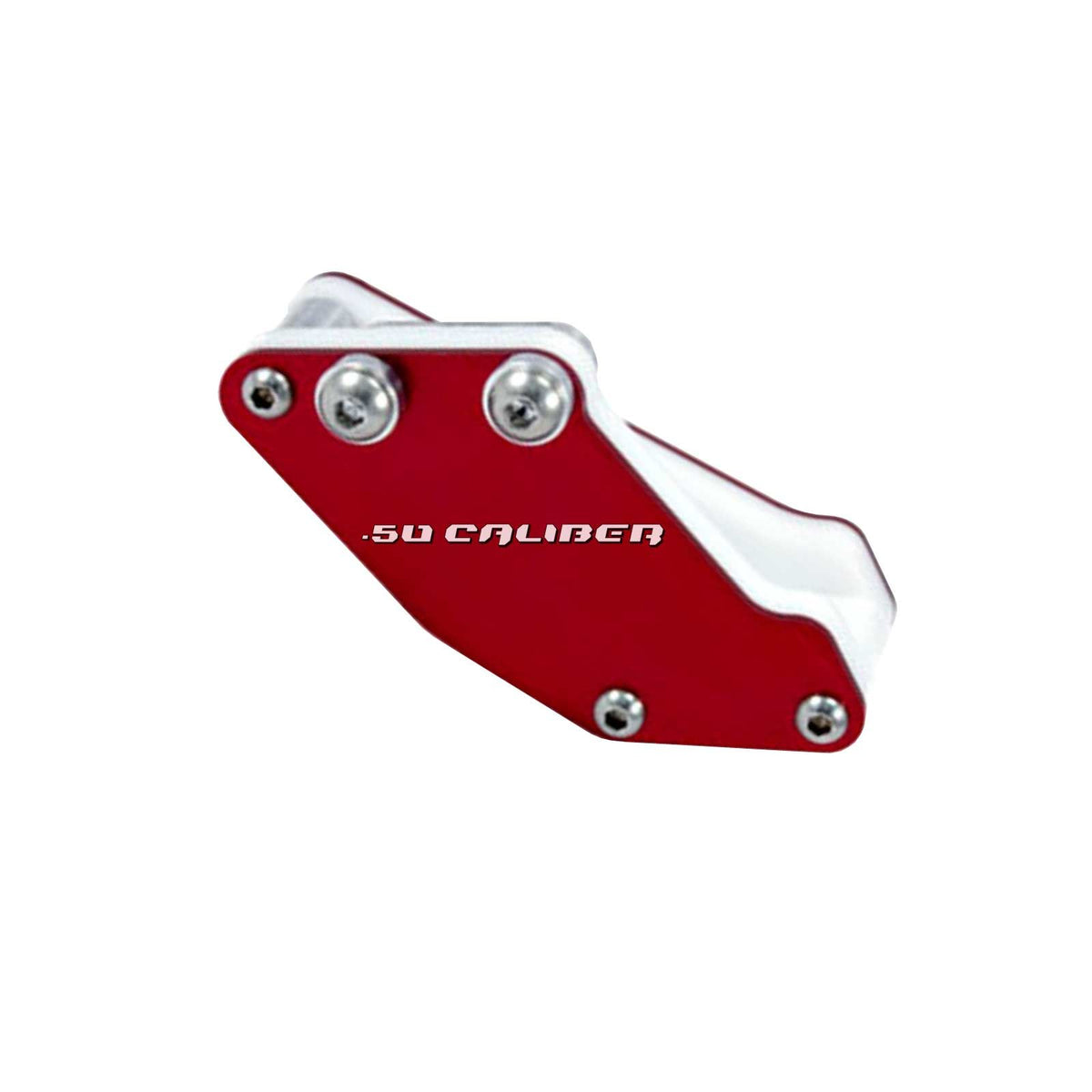 Red Anodized Billet Chain Guide for Honda 50s | 50 Caliber Racing Billet Aluminum Chain Guide for Honda 50cc Pit Bikes