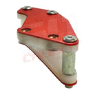Red Anodized Billet Chain Guide for Honda 50s | 50 Caliber Racing Billet Aluminum Chain Guide for Honda 50cc Pit Bikes