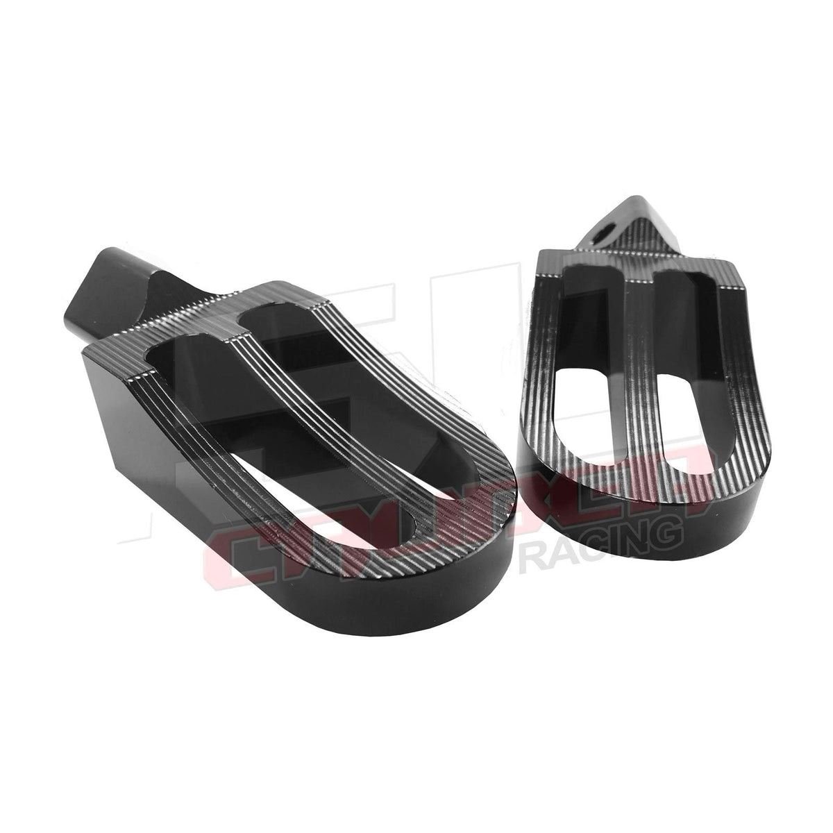 Oversized Foot Pegs Honda 50 Pit Bikes | 50 Caliber Racing Oversized Foot Pegs For Honda Pit Bikes Z50 CRF50 XR50 CRF70 XR70 Black Finish