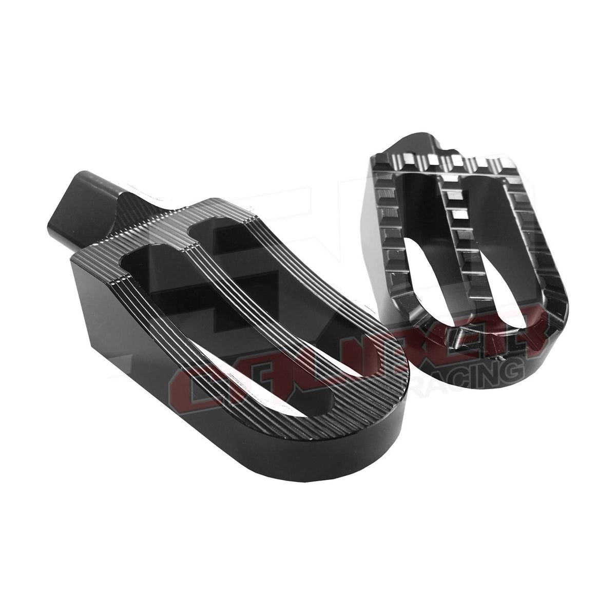 Oversized Foot Pegs Honda 50 Pit Bikes | 50 Caliber Racing Oversized Foot Pegs For Honda Pit Bikes Z50 CRF50 XR50 CRF70 XR70 Black Finish