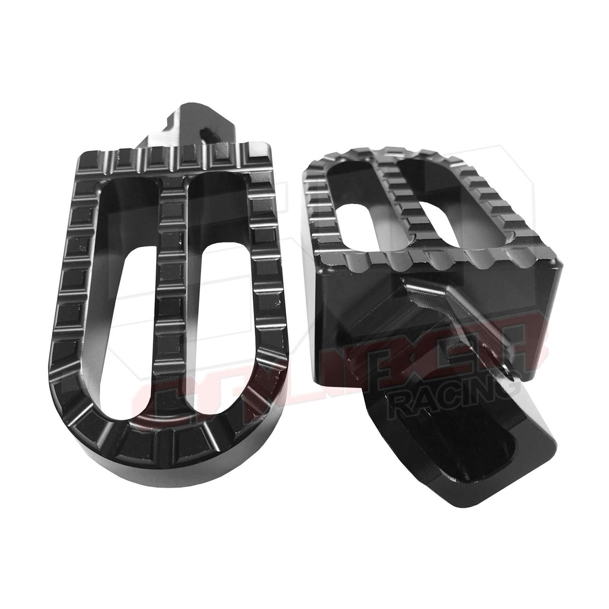 Oversized Foot Pegs Honda 50 Pit Bikes | 50 Caliber Racing Oversized Foot Pegs For Honda Pit Bikes Z50 CRF50 XR50 CRF70 XR70 Black Finish