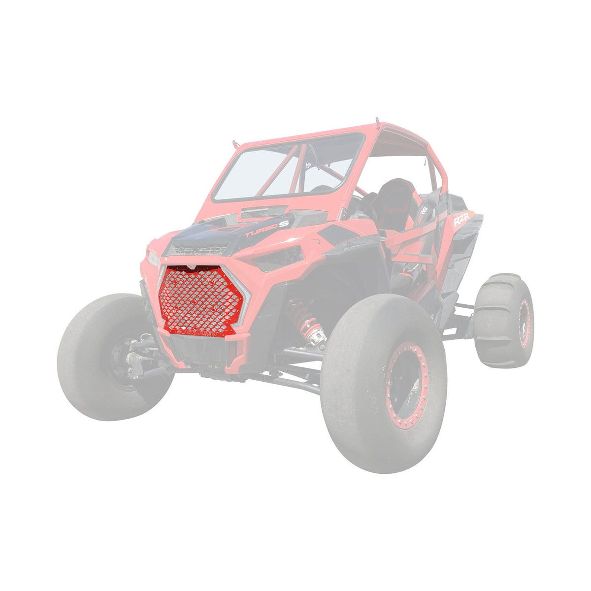 Red | Custom Billet Grille RZR XP1000 / XP Turbo / S 2019 - Quick and easy installation