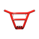 Red | 	2018-2019 RZR Turbo S 72" Long Travel Tubular Front Bumper - Red Powdercoat - tabs for 10 inch Elite Series light bar