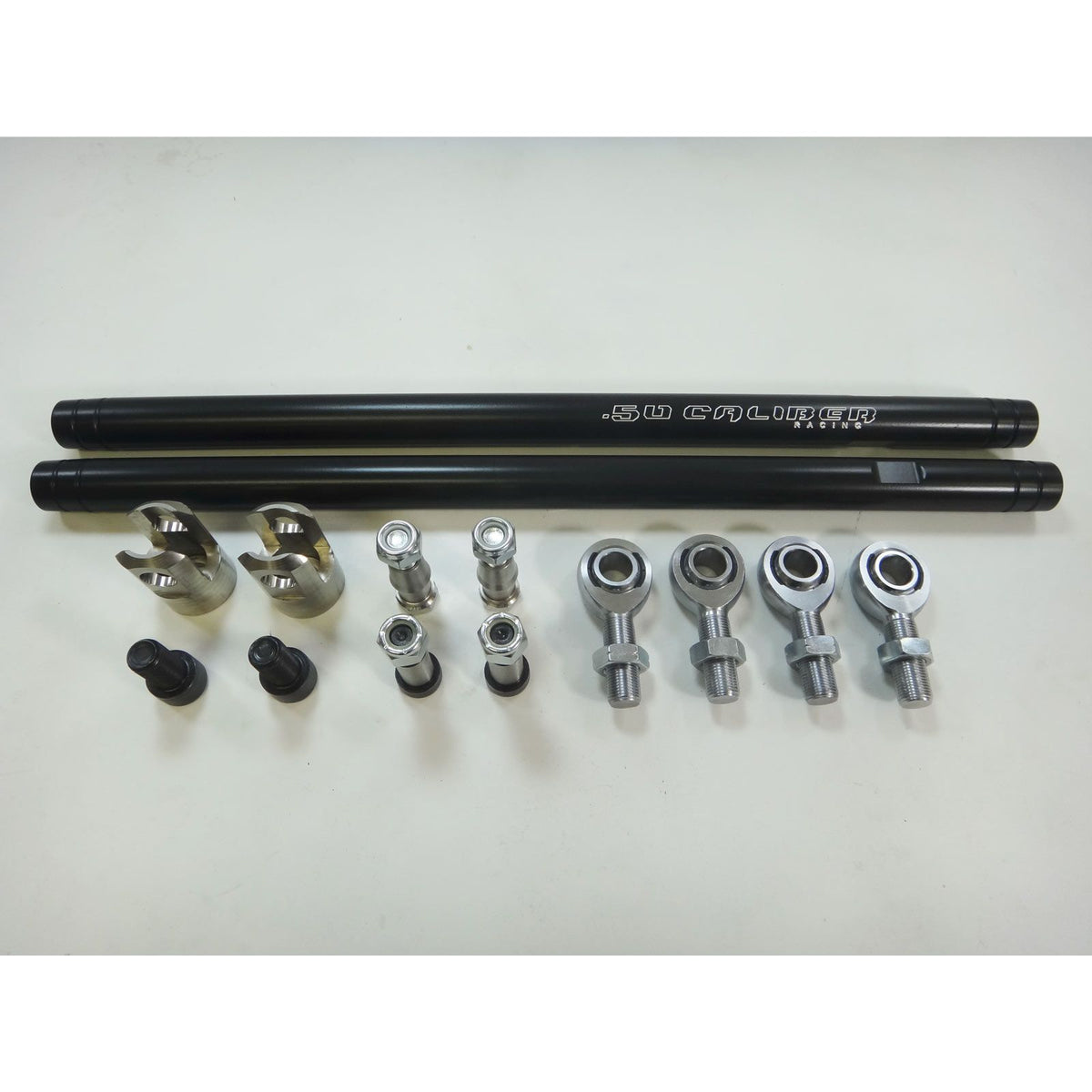 Black | RZR Turbo S Heavy Duty Tie Rods - Black Powdercoat Complete Kit