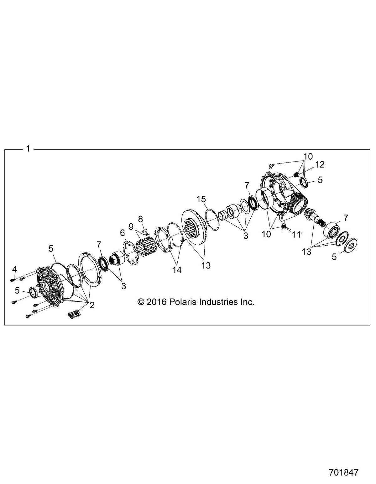 OEM Polaris Front Differential Part Number 1337144  - XP1000 Highlifter, Trails Rocks (1333538, 1333791, 1334181) | OEM Polaris Front Differential Part Number 1334181 - 2019 XP1000