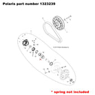 OEM Polaris Secondary Clutch 1323239 - RZR XP1000 2014 - 2015 | OEM Polaris Secondary Clutch Replaces OEM Part numbers - 1323239, 1323166- 2014-15 XP1000