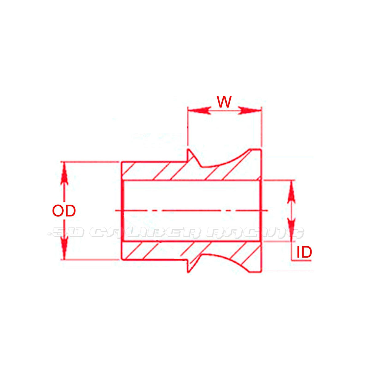 1/2 Chromoly Heim Joint Rod End Kit for 1" Tubing – Panhard Bar | 50 Caliber Racing Panhard Bar Fab Kit - Misalignment spacer diagram