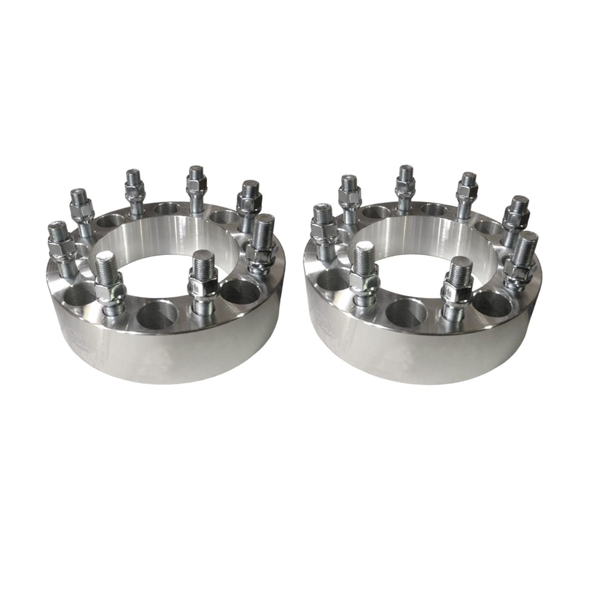  | 50 Caliber Racing Billet Aluminum Wheel Spacers - 8x170mm Bolt Pattern,  14x2.0 Studs - for Ford F250, F350 Super Duty Pickups