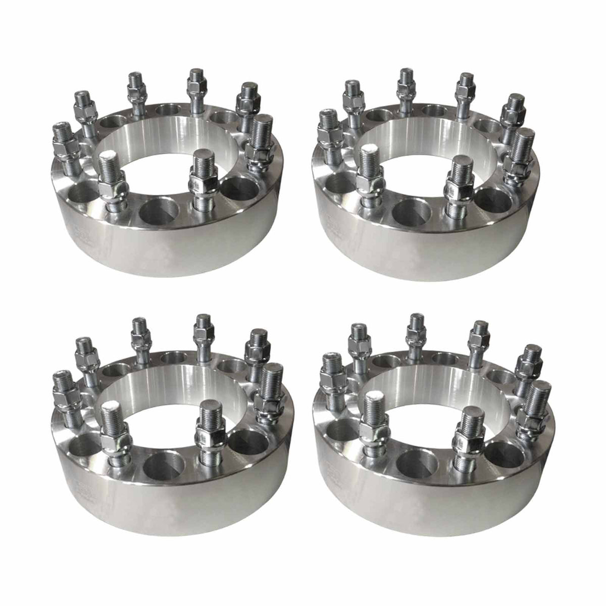  | 50 Caliber Racing Billet Aluminum Wheel Spacers - 8x170mm Bolt Pattern,  14x2.0 Studs - for Ford F250, F350 Super Duty Pickups